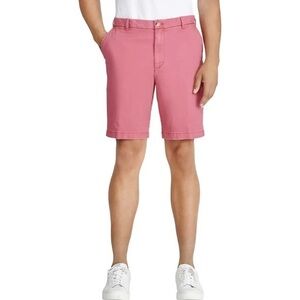 Men's IZOD Saltwater Red Stretch Flat Front Shorts 36” W |‎ 9.5" Inseam NWT $55